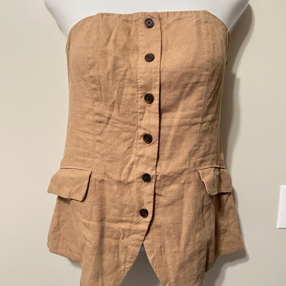 Universal Thread Beige Strapless Top